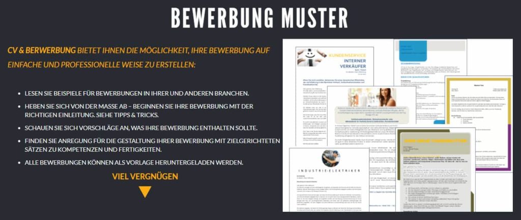 CV-und-Bewerbung-Anschreiben-Muster